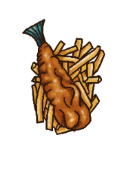 Fish and Chips Recipe art